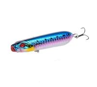 1 pz galleggiante 8 cm-11,5 g esca da pesca in superficie, esca dura artificiale a lancio lungo, esca artificiale da pesca Isca(Color E)