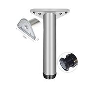 1 pz Gamba Tavolo Altezza Regolabile 30 mm,Piedini da Barra Tavolo in Lega di alluminio Piede per mobili per Gabinetto Tavoli da Pranzo,Argento satinato,Portata Fino a 75Kg per Gamba (35cm)