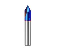 1 pz. Gambo da 1/4" Gambo da 8 mm Tre taglienti 60 gradi 90 gradi Fresa for scanalatura in lega integrale Fresa a forma di V(8mmX2 (60degree))