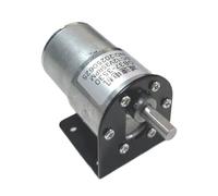 1 pz GB37-3530 DC 12v 24v motore riduttore di velocità piccolo motore regolatore bassa velocità bassa coppia elevata 7-600 giri/min(Motor x Bracket,7RPM,24V)