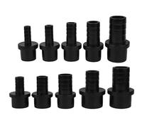 1 pz Giunti for tubi flessibili in PVC nero con innesto a spina Adattatori for tubi in PVC(1 Piece,20mm to 12mm)