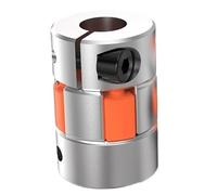 1 pz. Giunto a 3 ganasce, 8 9 10 11 12 14 16 18 20 22 mm Giunto flessibile in alluminio, Giunto for albero flessibile in alluminio D40L50(14x22)