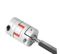 1 pz Giunto a due ganasce D20L30 Giunto flessibile in alluminio D20 L30 Giunto BW Connettore motore Tampone in gomma piena 3mm-10mm(6.35x8mm)