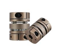 1 pz. Giunto elastico a doppia membrana in lega di alluminio D34L45, connettore D34mm L45mm, encoder for servomotore passo-passo a vite a sfere(6.35x14)