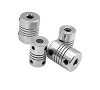 1 pz Giunto elastico RS avvolto in lega di alluminio D16L23 Foro interno for il collegamento degli alberi motore e condotto 2/3/3.17/4/5/6/6.35(4mm to 6.35mm)