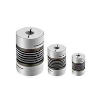 1 pz Giunto ondulato D16L28 3/4/5/6/6,35/8 mm Lega di alluminio CNC for giunti for alberi di accoppiamento del motore passo-passo Coppia di stampanti 3D(4X5)