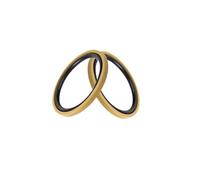 1 pz Glyd-Ring Cilindro idraulico Guarnizione alternativa Foro Albero Pistone bidirezionale Stelo Combinazione Anello di usura Gomma nitrilica Buna(200x179x8.1)