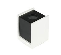 1 pz GU10 Fitting Gypsum Surface with Gun Black Bottom Square