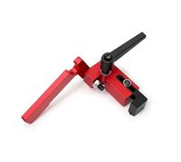 1 pz. Guida for fresatrice con profilo in alluminio nero tipo 75 con scala laser, guida a T for sega da tavolo, fermo for guida a T for lavorazione del legno(Stopper)