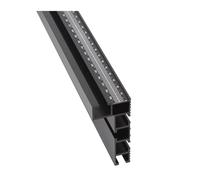 1 pz. Guida for fresatrice con profilo in alluminio nero tipo 75 con scala laser, guida a T for sega da tavolo, fermo for guida a T for lavorazione del legno(40cm)
