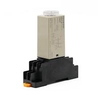 1 pz H3Y-4 AC 24 V Ritardo Temporizzatore Relè Interruttore 0-60 Minuti/Secondi Regolabile 5A Con Presa di Base manopola rotante(5 Minute)