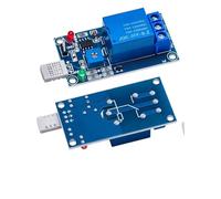 1 pz HR202 DC 5 V 12 V 1 canale 1 canale sensore di umidità interruttore relè modulo scheda di controllo modulo sensore di umidità(12v)