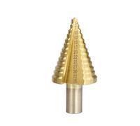 1 pz HSS 4-12 4-20 4-32 5-35 10-45 Punta for trapano a gradini rivestita in titanio for fresa for legno con gambo triangolare(10-45 Straight)