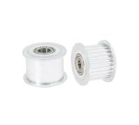 1 pz HTD 3M Puleggia folle 18 denti Foro 3-9 mm Larghezza cinghia 6/10/15 mm Tensionamento Puleggia folle 3M Cuscinetto Ruote 18T(5mm Smooth 16mm OD,3pcs,16mm (for belt 15mm))