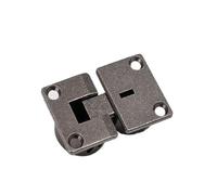 1 pz In Lega di Zinco 90 Gradi Giù-Turn Porta Cerniera A Scomparsa Piatto Quadrato Lembo Cerniere Nascoste Armadio Ferramenta for La Casa(Dark grey)