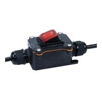 1 pz in linea/online con interruttore a bilanciere KCD4 24 V 220 V cavo elettrico connettore IP65 scatola di giunzione impermeabile per esterni spina a 2/4 vie (4 teste senza luce, 16A_PG9 SALDATURA