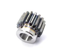 1 pz. Ingranaggi cilindrici a modulo 1,5 15T/16T/18T con chiavetta, pignoni for motoriduttore in acciaio al carbonio S45C macchinari(16T Bore 10mm+Keyway 4mm)