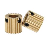1 pz. Ingranaggio cilindrico 0,5M-20T, alesaggio 4/5/6/6,35 mm, mini ingranaggio a vite senza fine in ottone, altezza denti 5 mm, altezza totale 10 mm, for parti di scatole di trasmissione(6 mm)