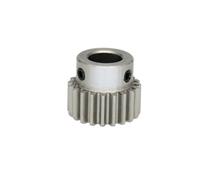 1 pz Ingranaggio motore 1M 21T/22T Alesaggio 6/8/10/12 mm Pignone in acciaio inossidabile 304 Spessore denti 10 mm Altezza totale 18 mm 21 denti 22 denti(8 mm,1M21T)