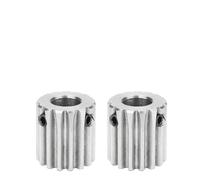 1 pz Ingranaggio motore 1M10T/11T/12T/13T/14T Alesaggio 4/5/6 mm Ruota dentata in acciaio inossidabile 304 Spessore denti 12 mm Altezza totale 18 mm(6 mm,13T (Round Hole))
