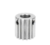 1 pz Ingranaggio motore 1M10T/11T/12T/13T/14T Alesaggio 4/5/6 mm Ruota dentata in acciaio inossidabile 304 Spessore denti 12 mm Altezza totale 18 mm(5 mm,11T (Round Hole))