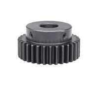 1 pz Ingranaggio motore 2M 34T Passo 6,28 mm Foro 10/12 mm Ruota dentata Annerimento Materiale acciaio al carbonio SC45 Altezza denti 20 mm 2M34 denti(15X5X2.3 mm)
