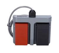 1 pz Interruttore a pedale momentaneo in plastica Infinity Doppio pedale Duplex Bicchiere a due vie 3A/220VAC(2m wire)