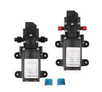 1 pz. Interruttore di flusso automatico 5L/Min DC12V 60W 130PSI Pompa dell'acqua a membrana AUTO Piccole pompe autoadescanti sicure(12V add adapter,60W A)