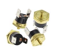 1 pz Interruttore di temperatura KSD301 Testa esagonale in rame M4 40C-150C Normalmente chiuso 10A250B Fusibile termostato a gamba piegata(2PCS,95C)