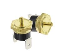 1 pz Interruttore di temperatura KSD301 Testa esagonale in rame M4 40C-150C Normalmente chiuso 10A250B Fusibile termostato a gamba piegata(1PCS,50C)
