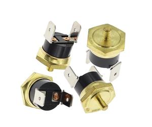 1 pz Interruttore di temperatura KSD301 Testa esagonale in rame M4 40C-150C Normalmente chiuso 10A250B Fusibile termostato a gamba piegata(2PCS,60C)