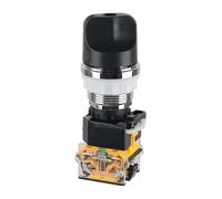 1 pz Interruttore rotante in metallo 8050 Manopola di controllo Normalmente apertura e chiusura Autobloccante Reset Contatto argentato(Momentary,2NC,Three Positions)