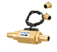 1 pz Interruttore sensore di flusso d'acqua magnetico in ottone G1/4 G3/8 G1/2 G3/4 normalmente aperto tipo in linea for rilevamento segnale di basso flusso(SK-4140-CT)
