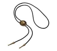 1 Pz intrecciato Shoestring Cappello Mucca Bolo Cravatta Intagliato Charm Mucca Cravatta Collana, Mostra AS, taglia unica