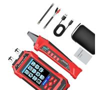 1 pz Ispettore RJ45 Portatile Compreso Tono Rilevatore Cavo Lettore di Luce Meter Poet Test CAT5 a CAT8 Data Center Tester