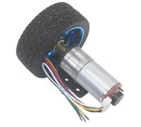 1 pz JGA25-370 DC 6V 12V 24V Motoriduttore Encoder Codice di misurazione della velocità Disco Motore for carrello di bilanciamento ad alta potenza e coppia elevata(77 RPM,12V)