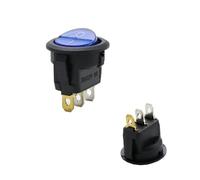 1 pz KCD1-2 12 V 220 Interruttore a levetta rotondo for luci a LED for barche SPST ON/Off Controller elettrico di vendita superiore KCD1(KCD1-2 Blue 3pin,220V)