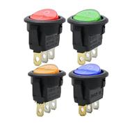 1 pz KCD1-2 12 V 220 Interruttore a levetta rotondo for luci a LED for barche SPST ON/Off Controller elettrico di vendita superiore KCD1(Waterproof cap,220V)