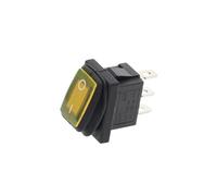 1 PZ KCD1 Interruttore Impermeabile 10A / 250 V IP67 3PIN 12 V / 220 V LED Interruttore A Pulsante A Bilanciere Tipo di Barca Interruttore ON-OFF ON-ON(Yellow,12-24V (ON-OFF))
