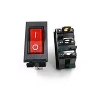 1 PZ KCD3 a tre pin a due modalità con luce rossa 32 * 16mm KCD6-3P interruttore a bilanciere rosso a forma di V a forma di C 16A 250 V(V-type Button x1PC)