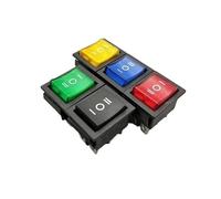 1 pz KCD4 Interruttore a bilanciere Interruttore di alimentazione ON-OFF-ON 3 posizioni 6 con interruttore luce gialla 16 A 250 V CA/ 20 A 125 VA