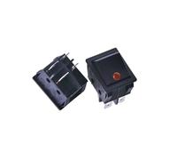 1 pz KCD4 Interruttore a bilanciere tipo nave interruttore a bilanciere pulsante di accensione 4/6PIN luce rossa luce verde 31x25mm16A/30A 250v ON-OFF/ON-OFF-ON(4Pin ON-OFF Y)