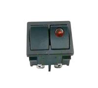 1 PZ KCD5 interruttore a bilanciere doppia alimentazione 2 modalità pin reset luce rossa rame doppia interruttore a bilanciere for barca(24215P x1PC)