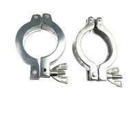 1 pz KF Morsetto for vuoto Fibbia in lega di alluminio in acciaio inossidabile O-ring Staffa centrale Piastra cieca Pinza KF16 KF25 KF40 KF50(SS304 KF40,1PCS)