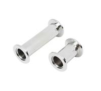 1 pz KF16 KF25 KF40 KF50 Flangia for tubo dritto sottovuoto Raccordi for tubi dritti a accoppiamento rapido Lunghezza 40-200 mm(70mm)