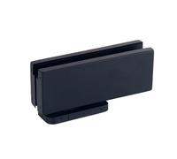 1 pz Kit di montaggio for chiudiporta a molla da pavimento for vetro singolo Oro rosa Nero opaco(Matte Black-C)