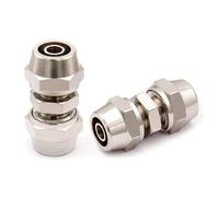1 pz KPU KPG Giunto pneumatico a serraggio rapido in rame Tubo flessibile in PU Linea aria 4 6 mm 8 mm 10 mm 12 mm 14 mm 16 mm Giunto dritto a diametro variabile(KPG6-4)