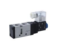 1 Pz Kvf3130 elettrovalvola a doppia testa a doppio controllo a 5 vie a 2 posizioni valvola direzionale pneumatica di manutenzione di spegnimento(Lampholder type,AC110V)