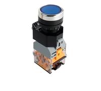 1 PZ LA38-11D/11DS Interruttore a pulsante con contatto argentato con luce On/Off Momentaneo/Latching 22mm 220V 24V Indicatori LED(2NO,SELF-LOCKING_2NO_6V)