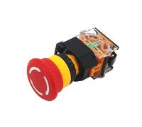 1 pz LA38-11ZS Interruttore a pulsante di emergenza autobloccante da 22 mm con testa a fungo(Red Arrows)